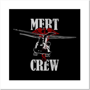 CH-47 Chinook Mert Crew (distressed) Posters and Art